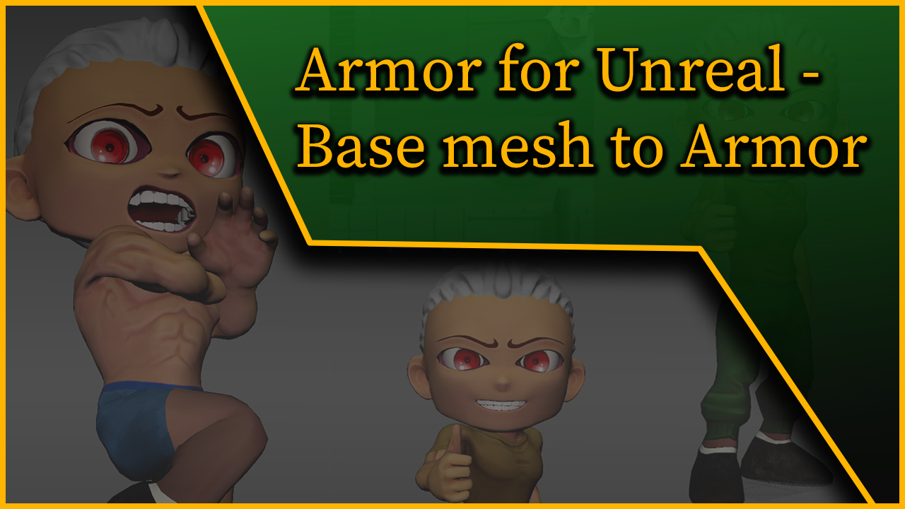 Armor projecting to existing mesh