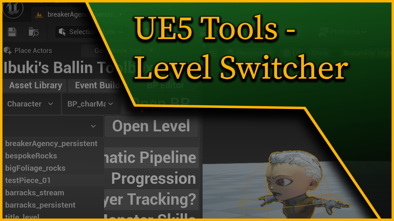 UE5 Tools – Level Switcher Widget